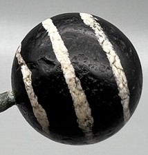 Ancient Burmese pyu Agate Bead Eached Decorated Agate Bead Amulet picture