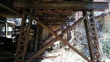 locomotive train trussel steel bridge trusses complete Columbia Mills Minetto,NY picture