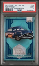 2023 Topps Chrome Disney 100 Doc Hudson /75 Dark & Light Blue REFR #85 PSA 9 picture