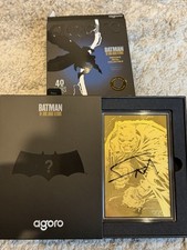 2026 Agoro BATMAN DARK KNIGHT RETURNS Gold Chaser Signed By Frank Miller #1/40 picture