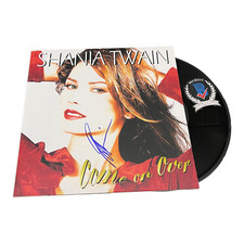 SHANIA TWAIN SIGNED AUTOGRAPH COME ON OVER LP VINYL BECKETT BAS picture