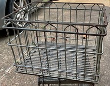 Antique Monticello Steel Metal  Milk Crate 1974 picture