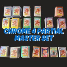 2022 GARBAGE PAIL KIDS CHROME 4 PARTIAL MASTER SET, GOLD, ATOMIC, PRISM, CS picture