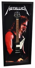 Metallica Signed Guitar Frame Gibson Replica Hetfield Hammett Ulrich AS-00743 picture