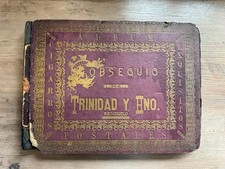 RARE CUBA CUBAN TRINIDAD Y HERMANOS CIGAR PHOTO ALBUM BOOK 1019 CARDS CARD PHOTO picture