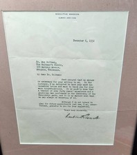 Franklin D Roosevelt Signed 1932 TLS Letter Dr Max Goltman Memphis TN Autograph picture