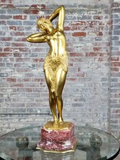 Chiparus - Egyptian Dancer- Original 1920s Art Deco Gilt Bronze Sculture picture