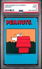 1992 ProSports Peanuts Classics SNOOPY RC PSA 9 Mint POP 1  #105 picture