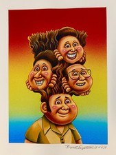 Rare 1/1 Seinfeld FINAL CARD ART Painting Garbage Pail Kids We Hate The 90s 2ab picture