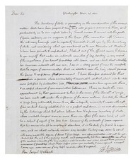 Thomas Jefferson Authentic Signed 8.25x10 1783 Handwritten Letter BAS #AG010015 picture