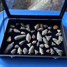 50 authetic indian arrow heads very nice collection  picture