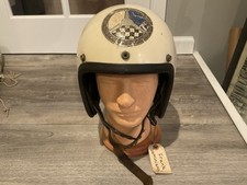 ORIGINAL RARE EARLY BELL TOPTEX HELMET OF PIONEER CORVETTE RACE CAR DRIVER picture