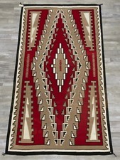 Large Navajo rug: Fine Ganado Red ca. 1950  118