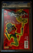 BATMAN # 30 CGC 9.8.  MAD VARIANT COVER. THE NEW 52. (2014) picture