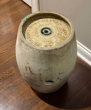 Antique Berghoff Brewing Corp Fort Wayne Indiana Metal Beer Keg Barrel 1930s picture