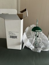 Starbucks 2025 Bearista Bear Viral Glass Cup Limited Edition AUTHENTIC IN BOX picture