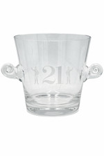 Vintage The 21 Club NYC Restaurant Crystal Ice Bucket Tiffany & Co. Barware picture