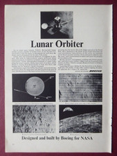 11/1966 PUB BOEING LUNAR ORBITER NASA SPACE MISSION SPACECRAFT ORIGINAL AD picture