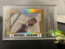 2017 Leaf Executive Collection Masterpiece Michael Jackson King of Pop auto 1/1 picture
