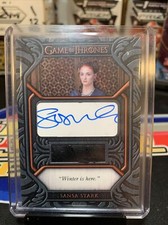 Game of Thrones Iron Anniversary Autograph Relic Quote Sansa Sophie Turner 2/5 picture