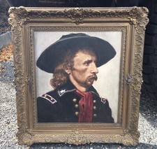 Gen.George A.Custer Oil Painting;Circa.20thCentury;Civil War;Big Horn;10/4UPDATE picture