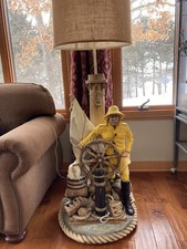 Very rare 48 “1983 Apsit sea captain floor lamp. In good condition. One owner. picture