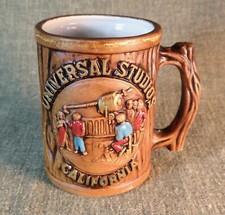 UNIVERSAL STUDIOS TOUR MUG Vintage 1964 California Souvenir Cup TIKI Witco Style picture