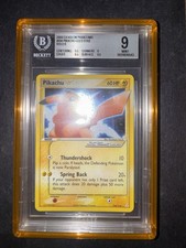 Pokemon Pikachu Gold Star 104/110 EX Holon Phantoms ENG BGS 9 MINT NEW CERT  picture