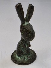 Werkstätte Hagenauer Wien Standing Rabbit Brass Bronze Figurine Austria 1920s... picture