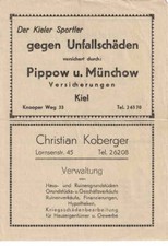 Football programme booklet 46/47 OL Holstein Kiel-Hamburger SV picture