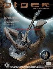H.R. Giger Guitar Dark Aesthetics Goth Mechanical Image Artwork Collection Rare picture