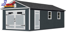 Manhattan 12X24 Garage Do-It-Yourself Wooden Storage Shed Does Not Include Paint picture