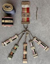 Rare 1930s Austria Jewish Zionist Fraternity Medals Ribbons Libanonia Pin picture
