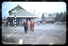 sl39 Original slide 1951 Red Kodachrome Fairbanks Alaska Railroad Station 702a picture