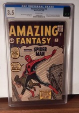 AMAZING FANTASY # 15 CGC 3.5 (1st APPEARANCE & ORIGIN SPIDER-MAN) KEY MARVEL picture