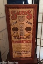 Sauer's Flavoring Extracts Advertising Cabinet MAKE ME AN OFFER picture