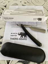 Carbonsong C135 Steel Thiers Issard France Art Shaving Taos Straight Razor box picture