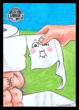 2021 GARBAGE PAIL KRASHERS 2 GPK WILLY WIPE-OUT JOEY FITCHETT SKETCH 1/1 picture