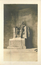 c1915 Abraham Lincoln Monument, Washington DC Real Photo Postcard/RPPC picture