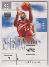 NBA LEBRON JAMES 2003 04 FLEER SkyBox LE Sky's the Limit BASKETBALL Rookie Year picture