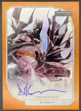 2026 Upper Deck Platinum DC Batman Dustin Nguyen Orange Rainbow Auto 25/35 #96 picture