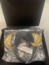 Walt Disney World 50th Anniversary Gold Luxe Jewel Minnie Ear Headband NEW w/BOX picture