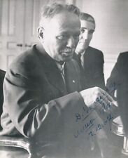 Mikhail Sholokhov-Vintage Signed Wire Photo (Russian Writer, Nobel Prize 1965) picture