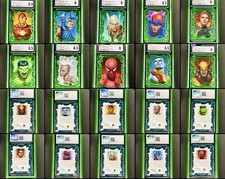 2022 Marvel Masterpieces Dan Dos Santos Green Foil Gallery Variant /10 FULL SET picture