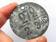 Russian Dog Tag ID WWII Red Army Soviet Japanese War original Battle Relic 272 picture
