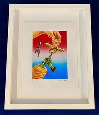 Rare 1/1 GPK Duke G.I. JOE FINAL CARD ART Painting 30th Garbage Pail Kids #11ab picture