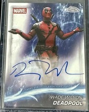 2025 Topps Chrome Marvel Studios Deadpool Auto Wade Wilson Ryan Reynolds On Card picture