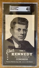 1946 John F Kennedy For Congress Campaign Postcard SGC (ONLY Graded Example) picture