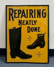 Vintage Shoe Sign by A.A. Van Voorhies & Co. Sacramento, California Saddlery Co. picture