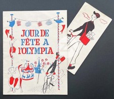 HOLIDAYS OF CELEBRATION Olympia Invitation + Program DROPY Jacques TATI AUTOGRAPH 1961 picture
